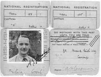 Chapman's National Registration Card