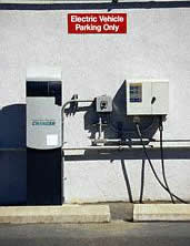 re-fuelling station for electric vehicles (image from Corbis)